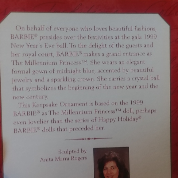 Vintage Barbie Christmas Ornament - Picture 2 of 3